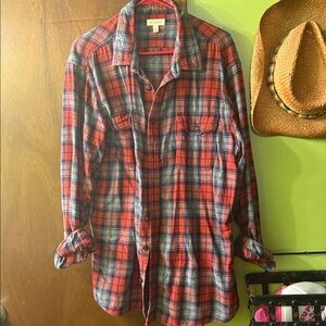 **UPCYCLED**Sonoma Lifestyle Plaid Shirt XL